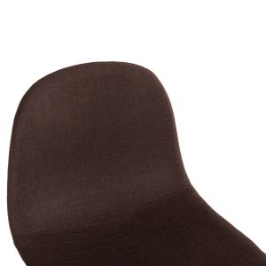 Bar stool Vincent Hm8579.23 brown fabric-metal black frame 47x46x104hcm.