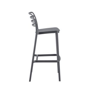 Bar stool polypropylene Gray Hm6099,03 gray 37,2x50x101,5cm
