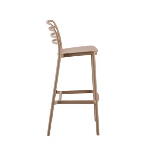 Bar stool polypropylene Snod Hm6099,04 cappuccino 37,2x50x101,5cm