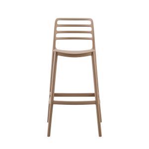Bar stool polypropylene Snod Hm6099,04 cappuccino 37,2x50x101,5cm