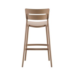Bar stool polypropylene Snod2 Hm6100,04 cappuccino 37,2x50x101,5cm