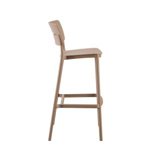 Bar stool polypropylene Snod2 Hm6100,04 cappuccino 37,2x50x101,5cm