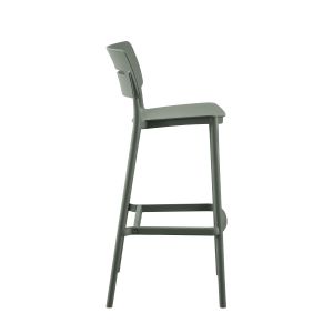 Bar stool polypropylene Snod2 Hm6100,05 olive green 37,2x50x101,5cm