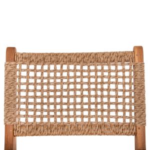 Бар стол с облегалка Boris Hm9381,11 от масивно тиково дърво 46x53x96cm