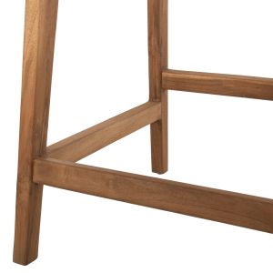 Бар стол с облегалка Boris Hm9381,11 от масивно тиково дърво 46x53x96cm
