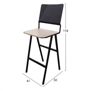 Бар стол с облегалка Ts387 41x50x118