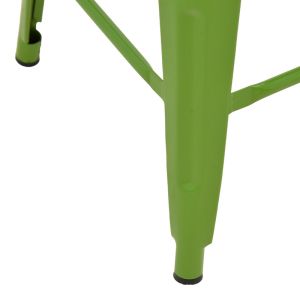 Bar stool with backrest Utopia metal green 42x42x97cm