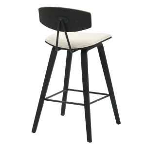 Бар стол сред.височина Inover .02 метал и шперплат-екрю плат 50.5x49x90hcm Hm9984