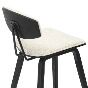 Бар стол сред.височина Inover .02 метал и шперплат-екрю плат 50.5x49x90hcm Hm9984