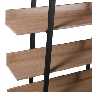 Библиотека Boderta в цвят Sonoma-black 120x30x190см