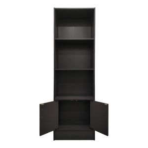 Tekaro I bookcase in anthracite color 57x33x180cm