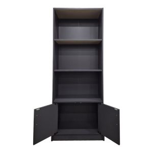 Tekaro bookcase in anthracite color 60x29x166 cm