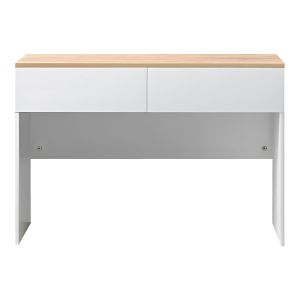 Beleton desk with drawers made of Mdf in oak-white color 100x50x75cm