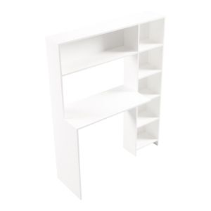 Janson desk with bookshelf in white 113.2x40x141.8 cm