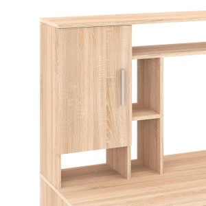 Бюро Keldra с чекмеджета и шкафове в цвят сонома 140x59.8x142.2см