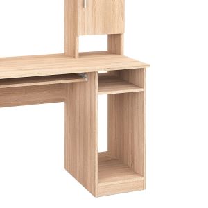 Бюро Keldra с чекмеджета и шкафове в цвят сонома 140x59.8x142.2см