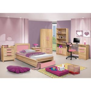 Бюро Playroom Sonama-розови дръжки Hm11154,02 110x55x76,5