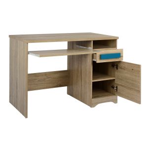 Desk Playroom Sonama-blue handles Hm11154,01 110x55x76,5