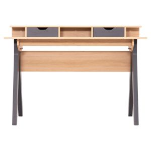 Бюро Rexin Hm18290 меламин в цвят Sonama-сиво 120x19-59x75-85.5hcm..
