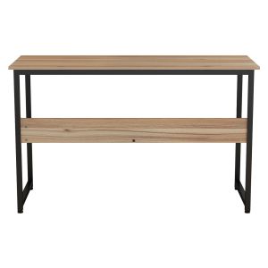 Бюро от меламин в орех с черна метална рамка 120x50x75cm Hm2131,02