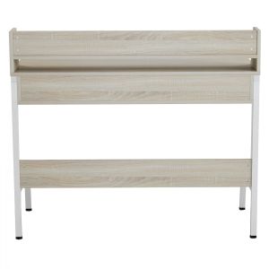 Бюро от меламин в сонама и бяло с бяла метална рамка 104χ48χ89hcm Hm2129,01