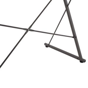 Бюро от метал в черно с пдч плот в цвят дъб 116x48x89,5hcm Hm9317