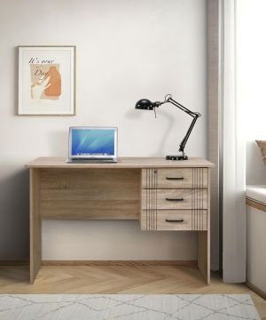 Бюро с 3 чекмеджета Board Sonoma Color 115x60x75см