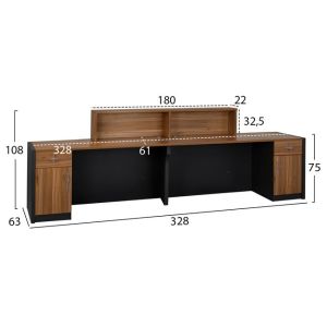 Бюро-рецепция Supreme 328x63x108 Hm2359