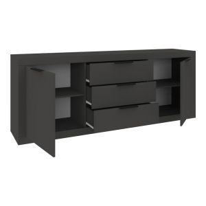 Бюфет Doha в антрацитен цвят 210x45x80.5см