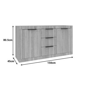 Бюфет Doha в цвят венге 150x45x80.5см