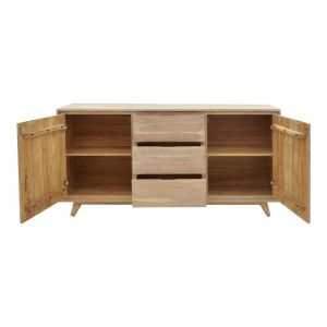 Emira buffet, solid acacia wood, natural color, 160x40x80cm