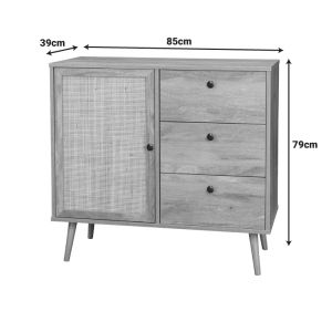 Бюфет Oslo в цвят Sonoma 85x39x79см