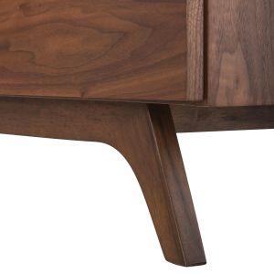 Бюфет Preda Hm9747 от фурнирован Mdf цвят орех/тъмно сив 167x28-40x80hcm