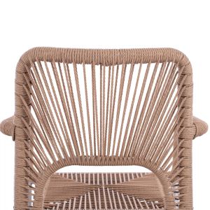 Бял алуминиев стол Hm5771,01 55χ63χ82cm