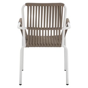 Бял алуминиев стол Hm5784,01 56x58x85cm