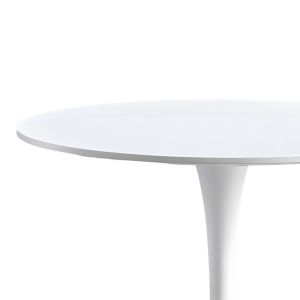 White dining table Elijah Mdf D60x74cm