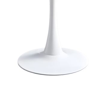 White dining table Elijah Mdf D60x74cm
