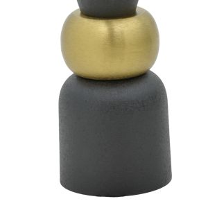 Ваза Decorasie Inart метална цвят черен/златен D28x65cm