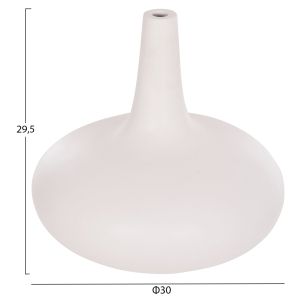 Ваза Deni Hm4663.02m фибро цимент в бяло - Φ30x29.5hcm