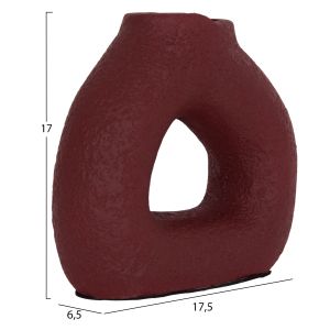 Ваза Hm4667.06s, теракота, червено кестеняво - 17.5x6.5x17 висулки.
