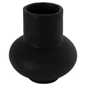 Ваза Lema Hm4664.01s теракота в черно - Φ22x22hсм.