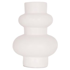 Ваза Lema Hm4664.02m теракота в бяло - Φ22x29hсм.