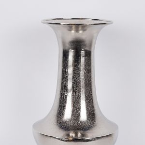 Vase metallic silver 24x20.5x47.5cm