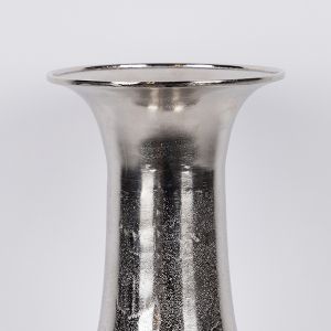 Vase metallic silver 24x20.5x47.5cm