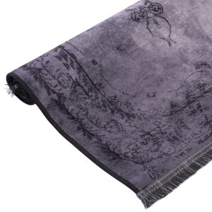 Vintage rug Josiane, gray, 160x230cm with fringes Hm7675,01-gray