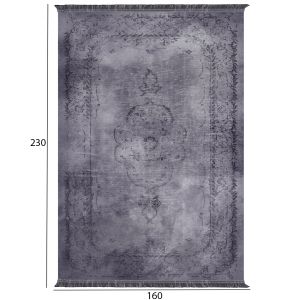 Vintage rug Josiane, gray, 160x230cm with fringes Hm7675,01-gray