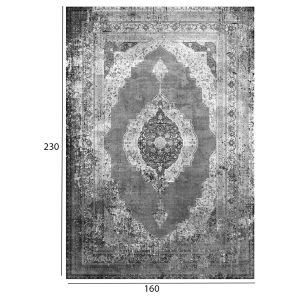 Vintage rug Josiane, gray, 160x230cm with fringes Hm7675,07