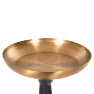 Висок свещник (колона) за под Guntur в синьо антрацитно-златно Hm4382 D20,5x76,5cm