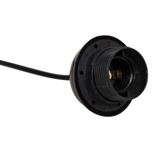 Hanging cable for pendant lamps with socket black Hm4187