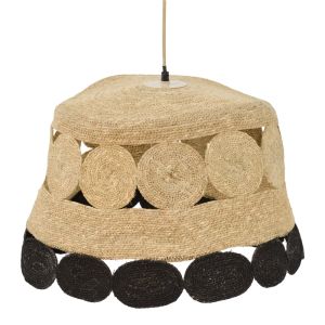 Hanging ceiling lamp Lozir E27 natural materials D60x110cm